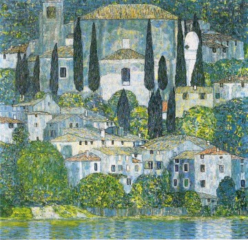 Iglesia en Cassone Gustav Klimt Pinturas al óleo